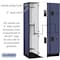 Salsbury Industries Wardrobe Locker, 45" W, 21" D, 76" H, (3) Wide, (6) Openings, Blue 27361BLU - alternate 3